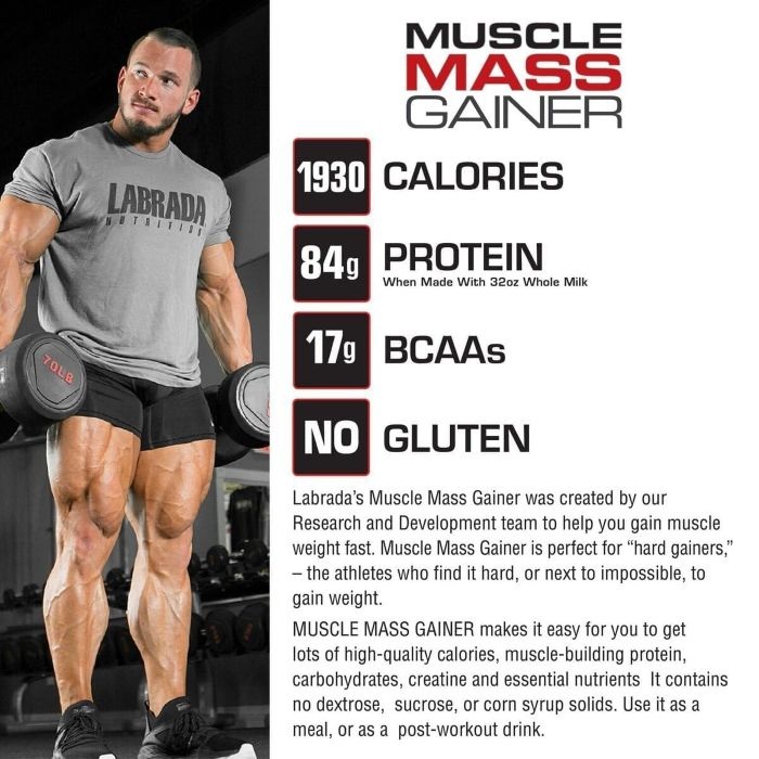 LABRADA - MUSCLE MASS GAINER - 12LB