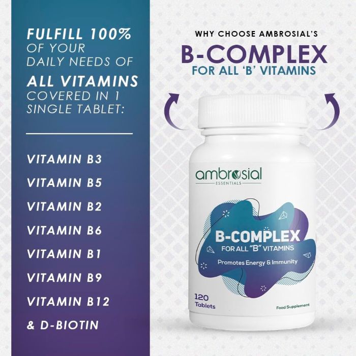 AMBROSIAL - B COMPLEX - 120PCS