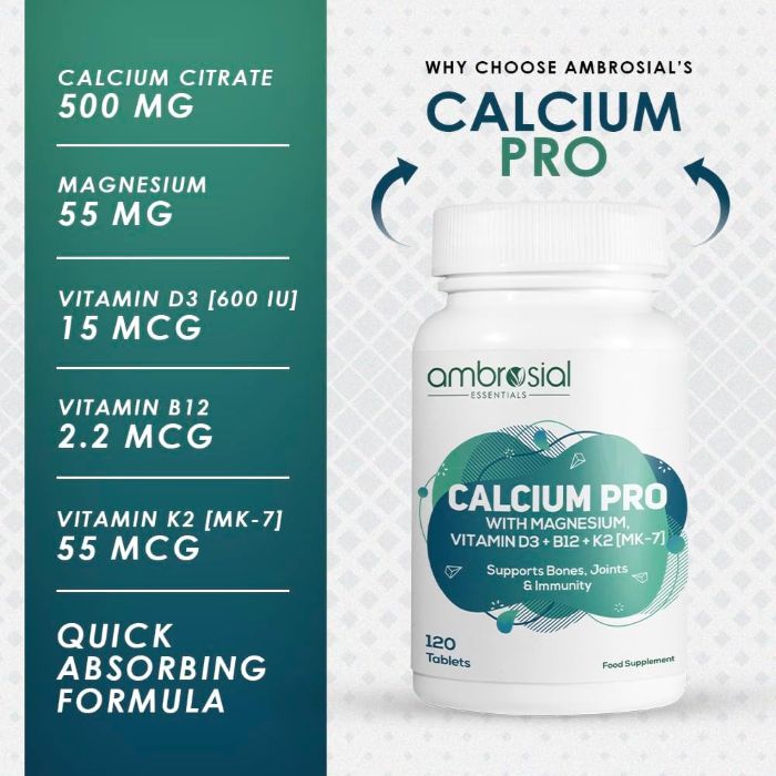 AMBROSIAL - CALCIUM PRO - 120PCS