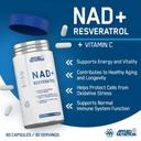APPLIED NUTRITION - NAD + RESVERATROL - 60PCS