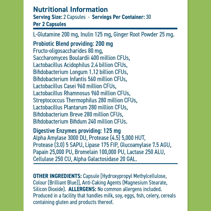 APPLIED NUTRITION - GUT HEALTH - 60PCS 