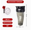 360 - PROTEIN SHAKER TORNADO BOTTLE - 600ML