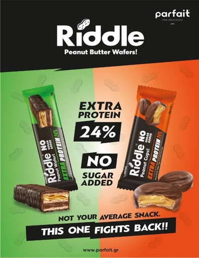 PARFAIT - RIDDLE PEANUT CUPS EXTRA PROTEIN - 50G
