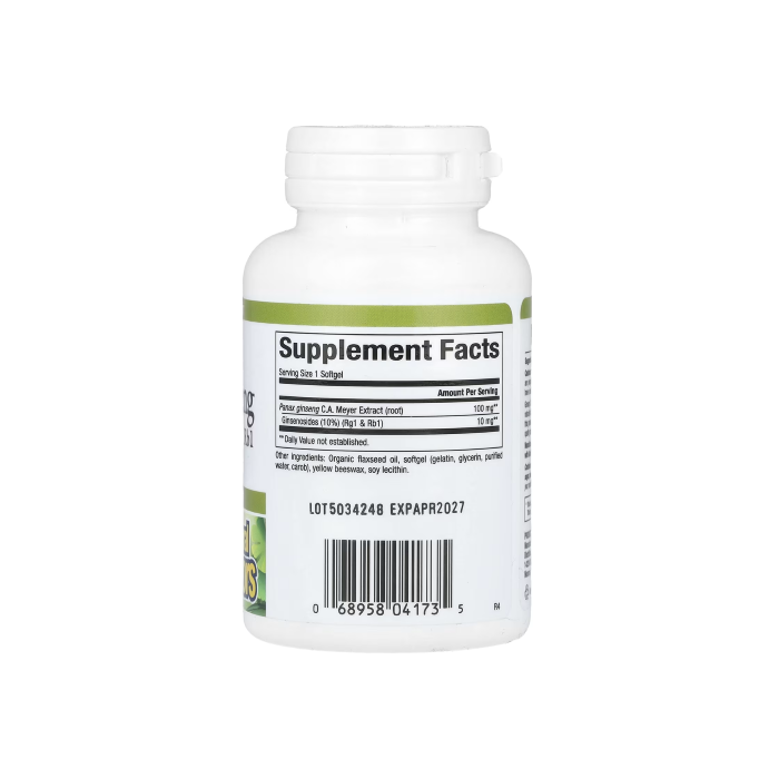 NATURAL FACTORS - PANAX GINSENG 100MG - 60PCS