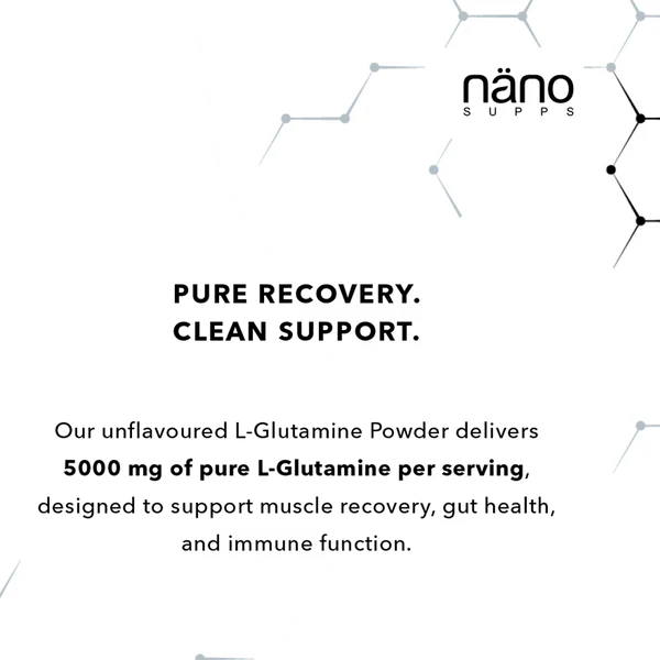 NANO SUPPS - L GLUTAMINE UNFLAVOURED - 300G