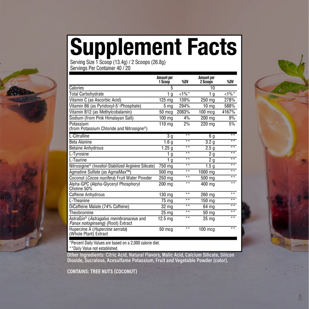 RAW - THAVAGE PRE WORKOUT - 40/20SER