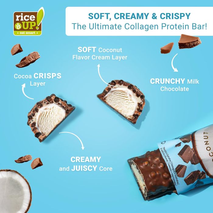 RICE UP - COLLAGEN PROTEIN BAR - 50G