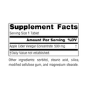 SOURCE NATURALS - APPLE CIDER VINEGAR 500MG - 90PCS
