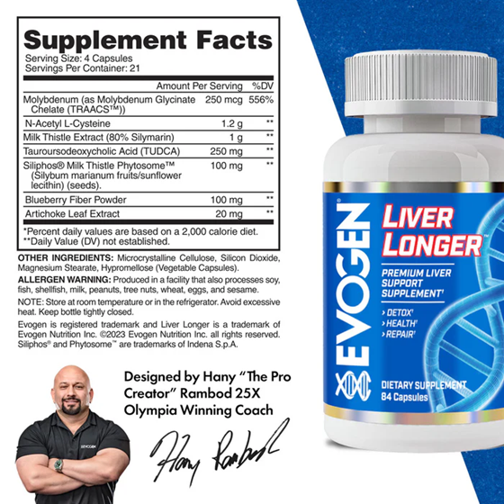 EVOGEN - LIVER LONGER - 84PCS