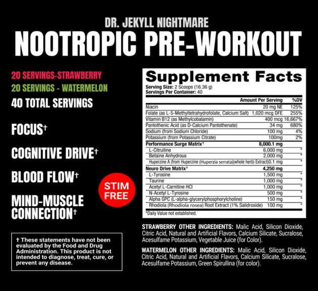 PROSUPPS - JEKYLL NIGHTMARE DUAL TUBS - 40SER