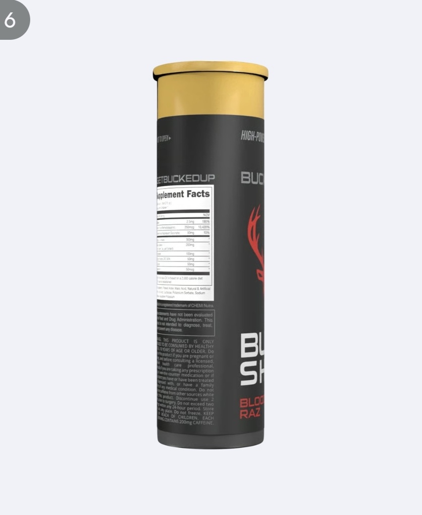 BUCKED UP  - BUCK SHOT ENERGY SHOT - 60ML