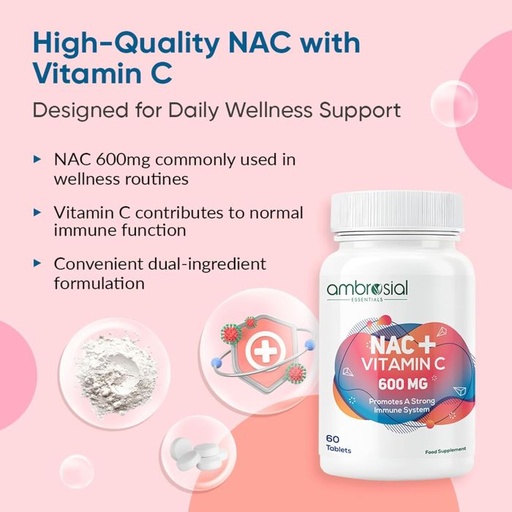 AMBROSIAL - NAC + VITAMIN C - 60PCS