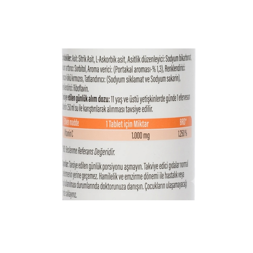 ENERGIA - VITAMIN C 1000MG - 20PCS