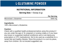 APPLIED NUTRITION - GLUTAMINE - 250G