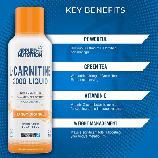 APPLIED NUTRITION - L CARNITINE - FRUIT BURST- 480ML