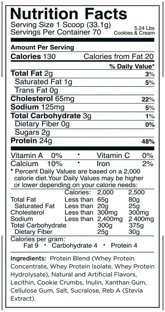 RULE 1 - WHEY PROTEIN 100% - 5LB