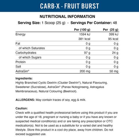 APPLIED NUTRITION - CARB X - 1.2KG