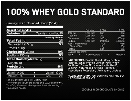 OPTIMUM NUTRITION - GOLD STANDARD