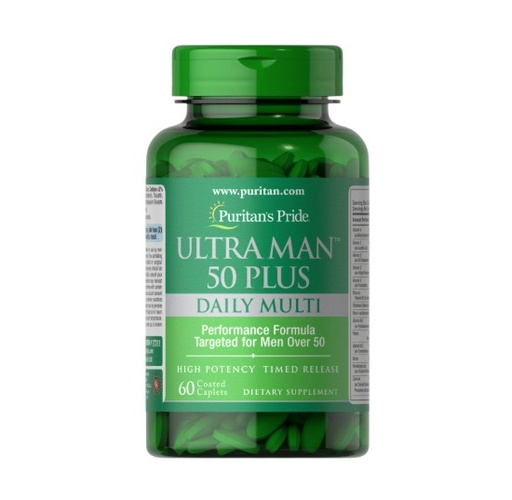 [UT-13682] PURITAN'S PRIDE - ULTRA MAN MULTIVITAMIN 50 PLUS - 60PCS