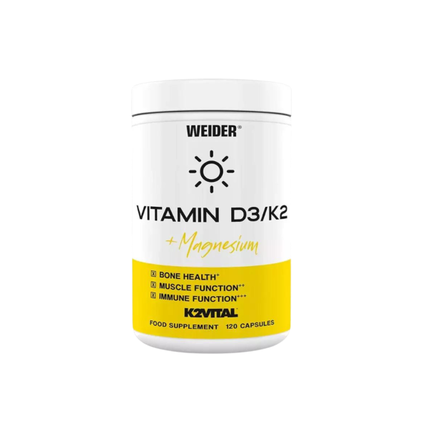 WEIDER - VITAMIN D3 & K2 + MG - 120PCS