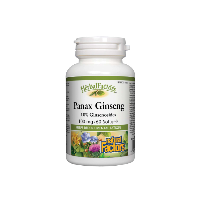 NATURAL FACTORS - PANAX GINSENG 100MG - 60PCS