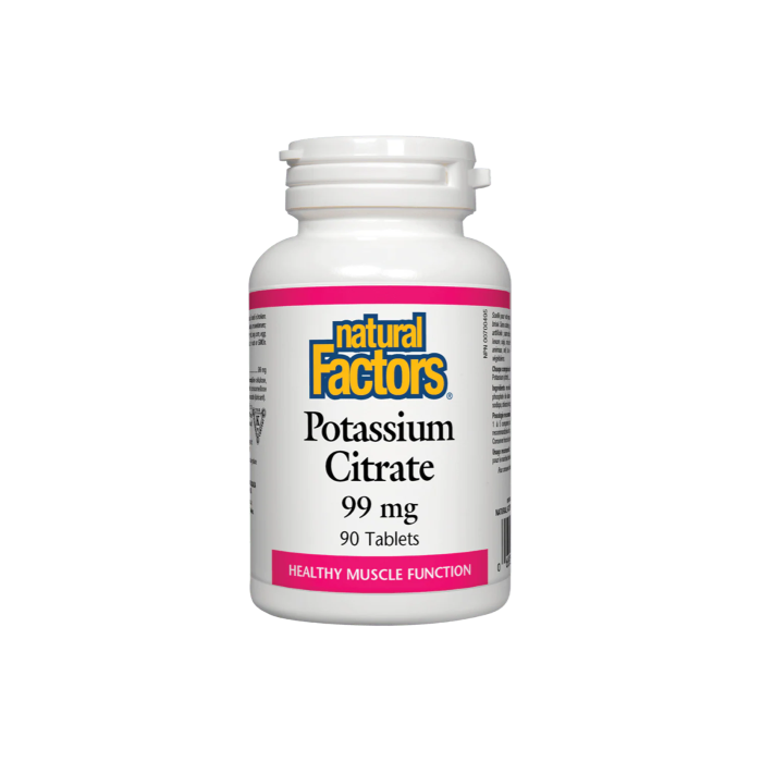 NATURAL FACTORS - POTASSIUM CITRATE 99MG - 90PCS