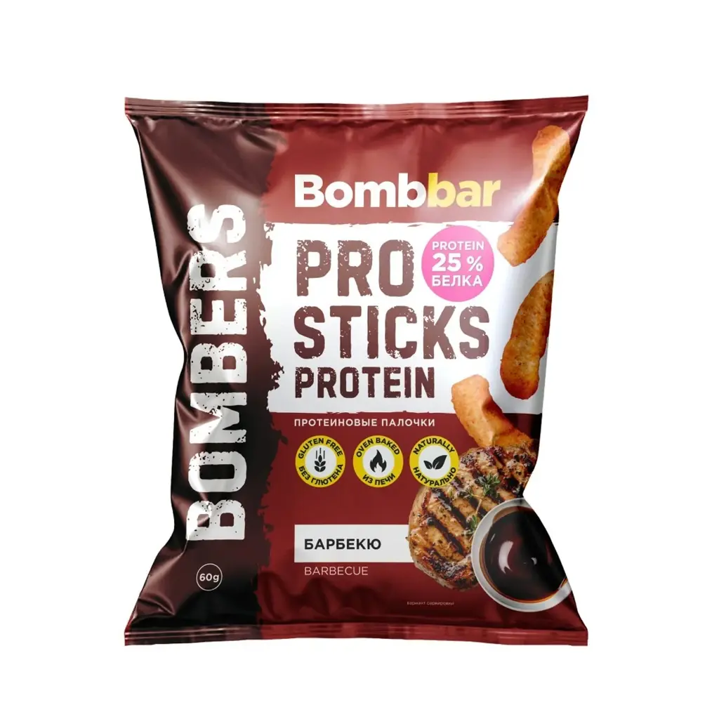[UT-10727] BOMBBAR - PRO STICKS PROTEIN  - 60G (باربيكيو)