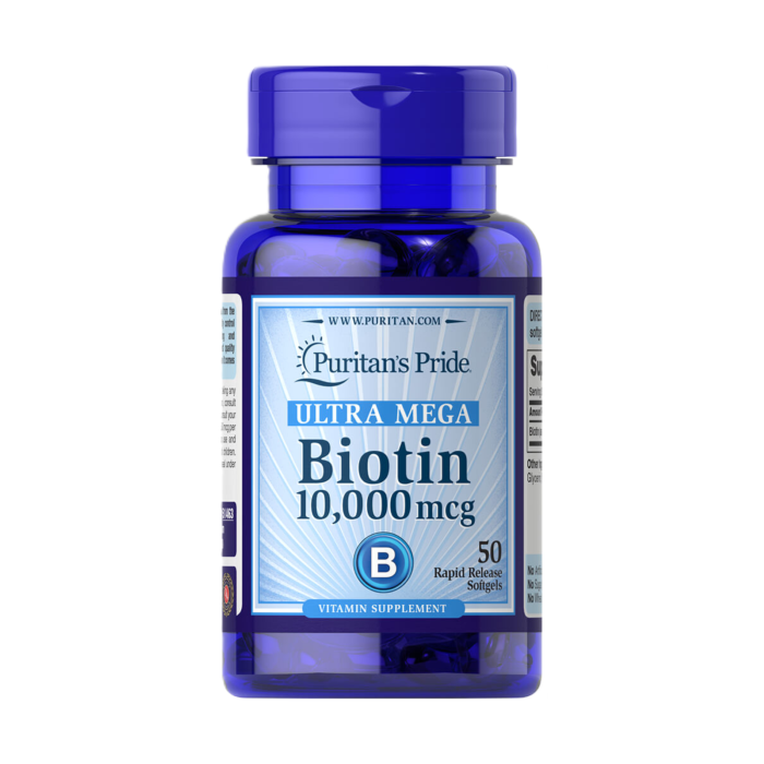 PURITAN'S PRIDE - BIOTIN 10,000MCG - 50PCS