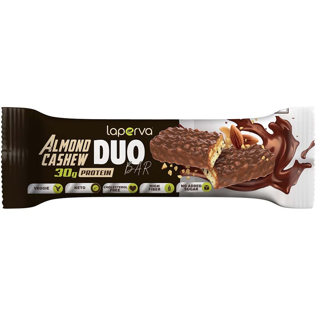 LAPERVA -  DUO BAR - ALMOND CASHEW - 90G