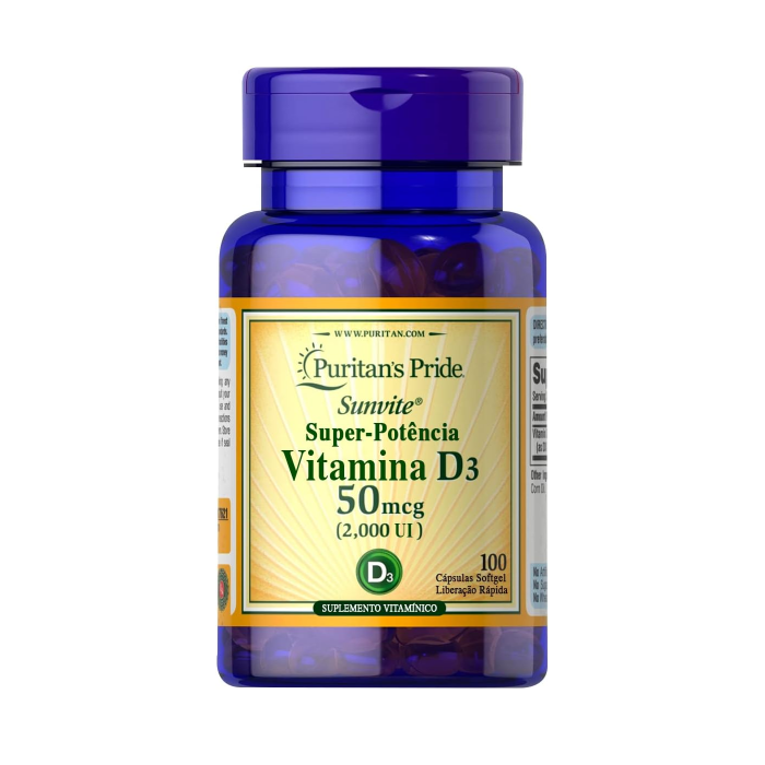 PURITAN'S PRIDE - VITAMIN D3 2000IU 50MCG - 100PCS