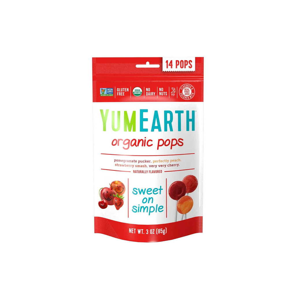 YUM EARTH - ORGANIC POPS - 85G