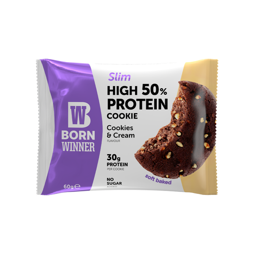 [UT-11567] BORN WINNER - PROTEIN COOKIE SLIM - 60G (COOKIES AND CREAM)