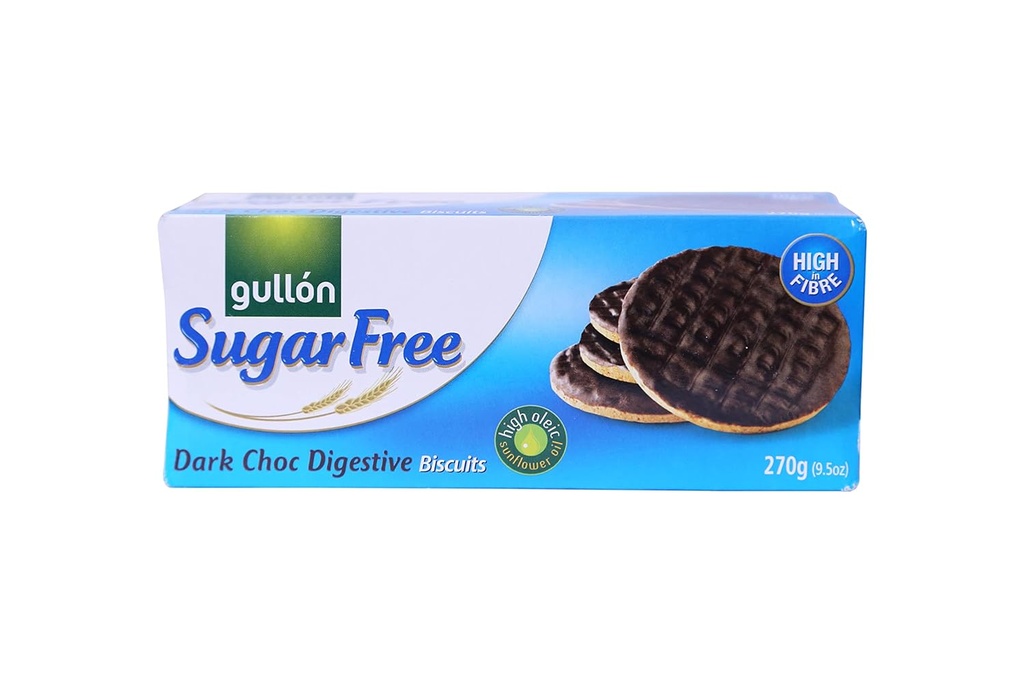 GULLON - DIGESTIVE BISCUITS DARK CHOCOLATE - 270G