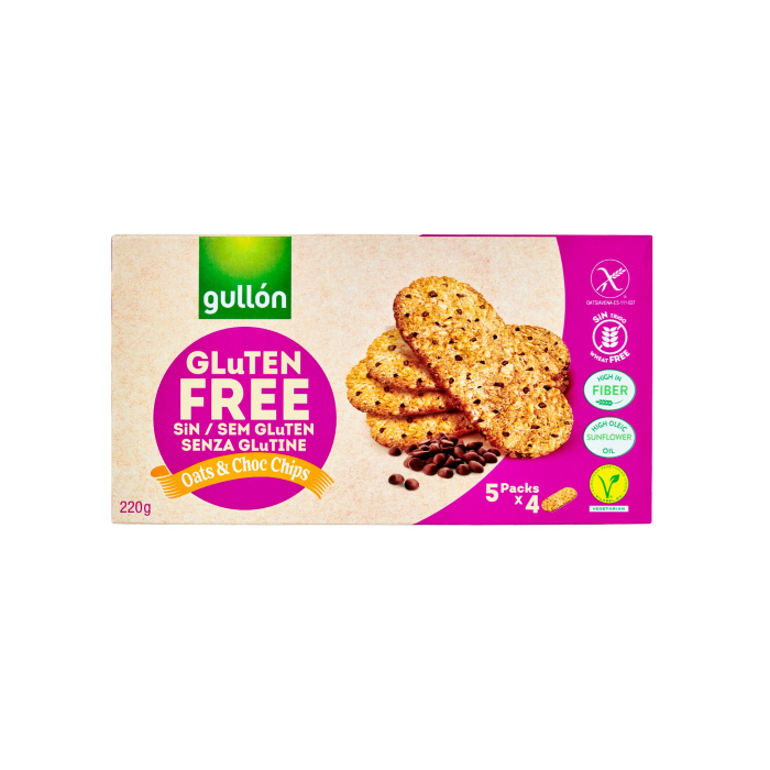 GULLON - OATY BISCUITS WITH CHOCO CHIPS - 220G