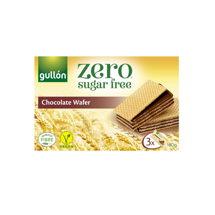 GULLON - ZERO CHOCOLATE WAFER - 180G