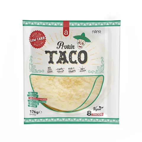 NANO SUPPS - PROTEIN TACO WRAPS - 8PCS