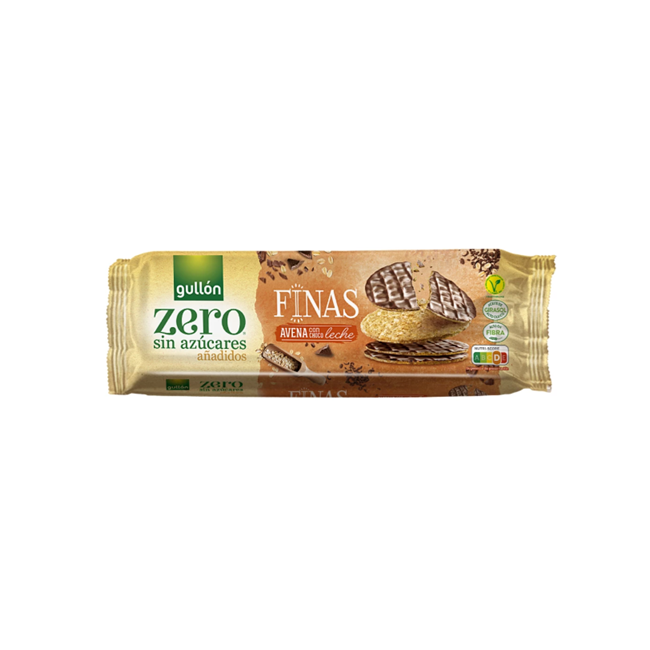 GULLON - ZERO THINS OATY MILK CHOCOLATE - 150G 