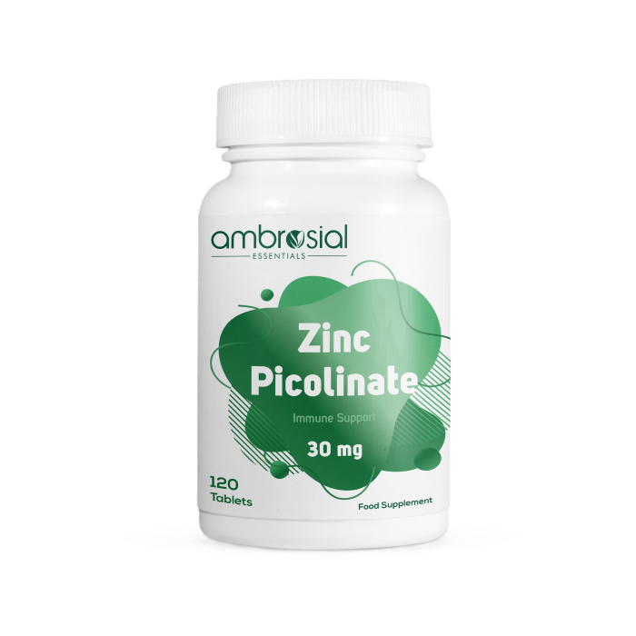 AMBROSIAL - ZINC PICOLINATE 30MG - 120PCS