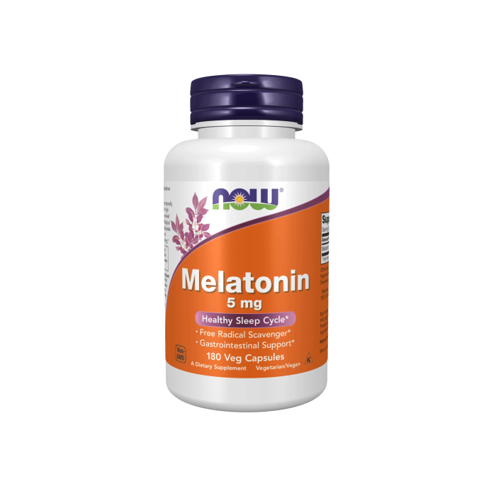 NOW - MELATONIN 5MG - 180PCS