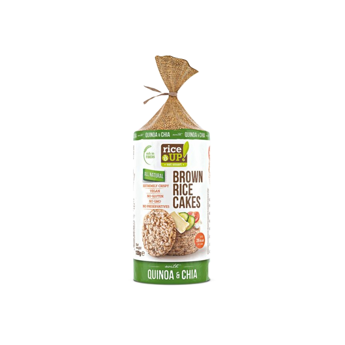 RICE UP - BROWN RICE CAKES - 120G