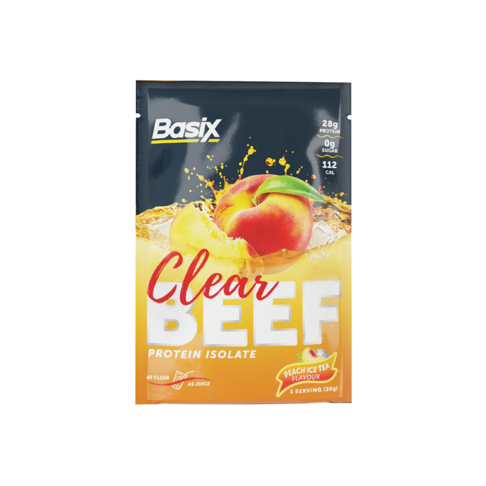 [UT-12730] BASIX - BEEF PROTEIN ISOLATE - 30G (PEACH ICE TEA)